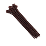 12” Dreadlock Extension For Man Handmade Synthetic Reggae Extension Twist Braiding Hairpiece For Hip-Hop Crochet Braiding Hair Heat Resistant Box Braid For Women(15strands/3packs,dark auburn)