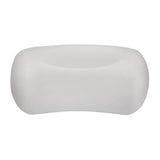 Waterproof Foam Padded Spa Bath Pillow Hot Tub Head Back Cushion - Ergonomically Contoured White Head and Neck Support Bath Pillow for Bathtub, Home Spa Tub