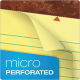 TOPS The Legal Pad Writing Pads, 5" x 8", Jr. Legal Rule, Canary Paper, 50 Sheets
