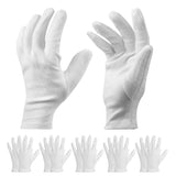 Cotton Gloves 10 Pairs - 9inch Long Work Gloves Cosmetic Moisturizing Gloves for Dry Hands & Eczema, Jewelry Inspection and More - Medium Size