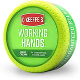 O'Keeffe's Working Hands Hand Cream, 3.4 Ounce Jar, (Pack 1)