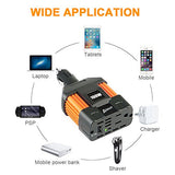Ampeak 100W Car Power Inverter DC 12V to 110V AC Converter with 2.1A USB Car