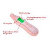 LCD Digital Skin Analyzer, Skin Analyzer Moisture Water Oil Monitor for Skin Care, High Sensitive Facial Skin Tester USB Digital Measuring Device for Home Traveling Beauty Salon SPA Girls Women(pink)