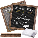 Gelibo Double Sided Letter Board with 750 Precut White & Gold Letters,Months