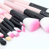 32pcs Makeup Brushes Set Professional Cosmetic Foundation Powder Eyeshadow Brush Kit with Bag (Pink)