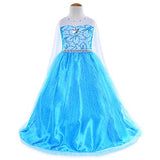 Party Chili Princess Costumes Birthday Party Dress Up for Little Girls with Wig