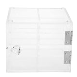 8 Layer False Eyelash Extension Display Box, Acrylic Eyelash Storage Case Eyelash Extension Graft Tool Eyelash Adhesive Pallet Holder False Eyelash Organizer Tool