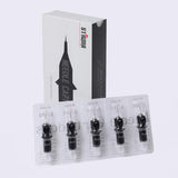 STIGMA #12(9RM) Standard Disposable Tattoo Needle Cartridges with Membrane Safety Cartridges for Tattoo Artists Curved/Round Magnum Shader Soft Edge 50Pcs Super Value Pack EN05-50-1209RM