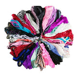 Women Variety of Underwear Pack T-Back Thong G-String Panties,XS,10pcs
