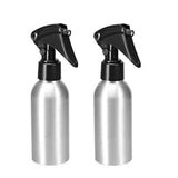 uxcell 2pcs 3oz/100ml Aluminium Spray Bottle with Fine Mist Sprayer, Empty Refillable Container Travel Bottle for Kitchen Bathroom or Plants Water Sprayer