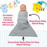 Heather Grey Zippy Swaddle