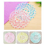 Shangling Shower Caps, 3 Pcs Waterproof Bath Caps Plastic Reusable Shower Caps