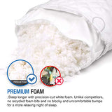 Dream Rite Shredded Hypoallergenic Memory Foam Pillow WonderSleep Series Luxury