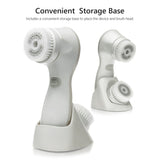 TOUCHBeauty Sonic & Rotary Facial Cleansing Brush Advanced Sonic Face Brush Complete Facial Exfoliating Brush Spa System for Gentle Cleansing and Deep Scrubbing (TB-1582)