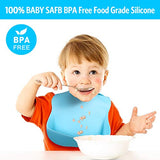 3 Pack Silicone Baby Bib for Babies & Toddlers (6-72 Months), Waterproof