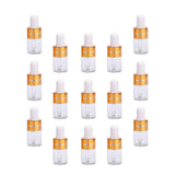 Beaupretty 50Pcs Clear Glass Dropper Bottle 2ml Mini Essential Oils Sample Dropper Vails Subpackaging Bottle Refillable Bottle for Travel Perfume Cosmetic Liquid