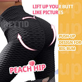 REYTID Anti Cellulite Peach Leggings for Women High Waisted Tummy Control