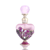 Vintage Dragonfly Pewter and Glass Perfume Bottle with Diamand Top Gift for Woman,Friends