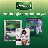 Depend FIT-FLEX Incontinence Underwear for Women, Disposable, Maximum Absorbency