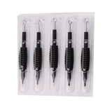 50PCS Disposable Round Liner 5RL Tattoo Needles and Tubes Combo 19mm Grip Tips
