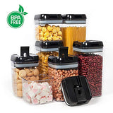 Airtight Food Storage Containers, Vtopmart 7 Pieces BPA Free Plastic Cereal Containers