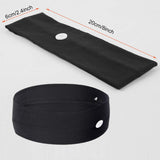 KinHwa Headband with Buttons for Face M-a-s-k Ear Protection M-a-s-k Holding Headband for Women Men Breathable & Stretchable 4 Pack Black