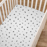 American Baby Company Printed 100% Cotton Jersey Knit Fitted Crib Sheet for Standard