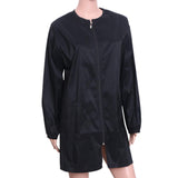 Beaupretty Salon Client Capes Gown Robes with Sleeves Waterproof Zipper Hair Salon Smock for Women Men(M)