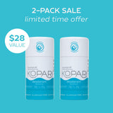 Kopari Aluminum-Free Deodorant Original | Non-Toxic, Paraben Free, Gluten Free & Cruelty Free Men’s and Women’s Deodorant | Made with Organic Coconut Oil | 2 Pack, 2.0 oz