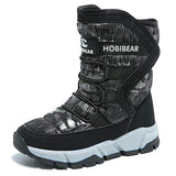 GUBARUN Boys Snow Boots Kids Outdoor Warm Shoes Waterproof (Black1, 5.5)