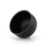 CCbeauty Men Black 3Pcs Shaving Set, 3.2" Black Stainless Steel Shaving Bowl Hair Shave Brush Stand Holder Soap Mug