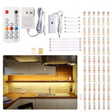 Under Cabinet LED Lighting kit, 6 PCS LED Strip Lights with Remote Control