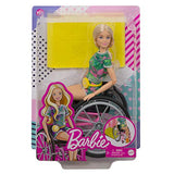 Barbie Fashionistas Doll #165, with Wheelchair & Long Blonde Hair Wearing Tropical