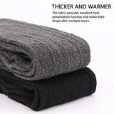 DRESHOW 2 Pack Winter Thigh High Socks Extra Thick Long Warmer Sexy