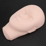 Mannequin Head, Silicone Half Head Mannequin Makeup Practice Head for Tattoo Eyelash Grafting Painting Practice Skin Doll Face Head