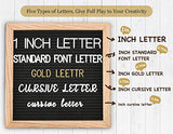 Felt Letter Board with Letters, 10x10 inch Changeable Letter Boards + Pre Cut & Sorted