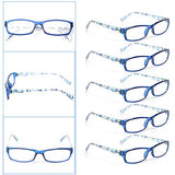 Reading Glasses 5 Pairs Fashion Ladies Readers Spring Hinge with Pattern Print