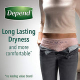 Depend FIT-FLEX Incontinence Underwear for Women, Disposable, Maximum Absorbency