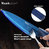 Wanbasion Blue Professional Kitchen Knife Chef Set, Kitchen Knife Set Stainless Steel