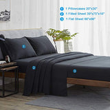 Shilucheng Bed Sheets Set Microfiber 1800 Thread Count Percale Super Soft