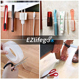 EZlifego Double Sided Tape Heavy Duty (9.85FT), Multipurpose Removable Mounting Tape Adhesive Grip,Washable Strong Sticky Wall Tape Strips