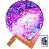 BRIGHTWORLD Moon Lamp Kids Night Light Galaxy Lamp 5.9 inch 16 Colors LED 3D Star