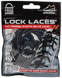 LOCK LACES (Elastic Shoelace and Fastening System) (Black)