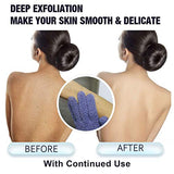 EvridWear Exfoliating Dual Texture Bath Gloves for Shower, Spa, Massage