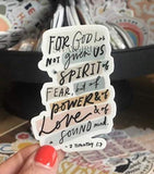 Christian stickers about faith, Jesus, scripture, prayer