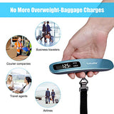 Letsfit Digital Luggage Scale, 110lbs Hanging Baggage Scale with Backlit LCD Display