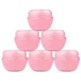 Beauticom 12 Pieces 50G/50ML Pink Frosted Container Jars with Inner Liner for Pills, Medication, Ointments and Other Beauty and Health Aids - BPA Free