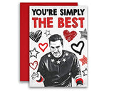 Schitt’s Creek Simply the Best Valentine’s Day David Rose Card Colored Pencil 5x7 inches