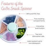 GoBe Kids Snack Spinner - Reusable Snack Container with 5 Compartment Dispenser