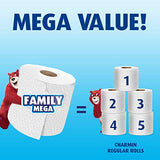 Charmin Ultra Strong Clean Touch Toilet Paper, 24 Family Mega Rolls = 123 Regular Rolls